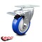 Service Caster 4 Inch Blue Polyurethane Wheel Swivel Top Plate Caster with Total Lock Brake SCC-TTL20S414-PPUB-BLUE - alternate 6